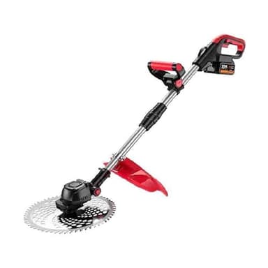 Tondeuse à gazon électrique, 22,9 cm, sans balais, batterie au lithium haute puissance, 3 têtes réglables, large lame, sans fil, pour la maison, le jardin, la cour