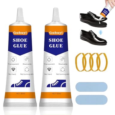 50ml*2 Colle Semelle Chaussure, Professionnelle Colle Chaussure Transparente, colle Chaussures semelle Extra Forte, pour semelles de chaussures, baskets, bottes, sandales, cuir (1)