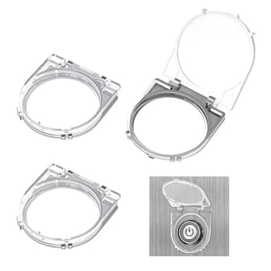 NBEADS 3 Pcs Couvercles D'interrupteurs à Bouton-poussoir, Couvercle de Protection de Bouton D'Alimentation pour Ordinateur et Lave-vaisselle