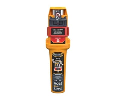 Ocean Signal MOB2 - AIS avec GPS intégré pour la sécurité personnelle de l'homme à la mer - Balise d'urgence maritime compacte, étanche et fiable