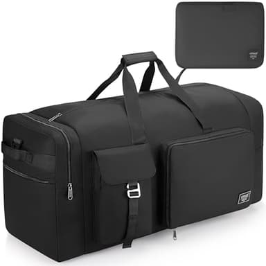 Urtala Sac de Voyage Pliable pour Hommes et Femmes, 120l Grand Sac Voyage Imperméable avec Compartiment à Chaussures, Bagage à Main/Sac de Sport