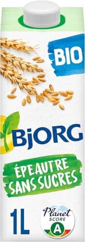 BJORG - Boisson Épeautre - Sans sucres ajoutés - Boisson végétale bio - Pauvre en Acide Gras Saturés - 1L