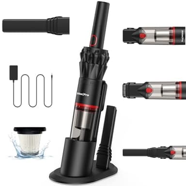 Akitas Aspirateur à Main sans Fil Puissant H2 – Ultra-léger 0,5 kg, Jusqu’à 26 Min d’Autonomie, Filtre HEPA & Acier, Accessoire 2-en-1 pour Voiture, Canapé et Maison
