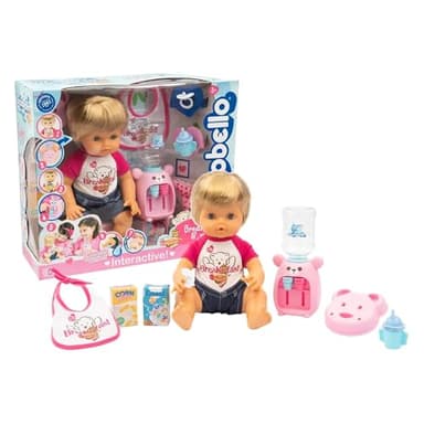 Cicciobello - Breakfast & Pee, poupée de 30 cm de Haut, Boire dans Le Verre et Faire Pipi, Comprend de Nombreux Accessoires de Petit-déjeuner, Jeu pour Enfants et Filles à partir de 2 Ans