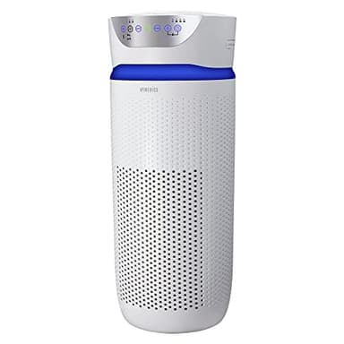 HoMedics TotalClean 5 in 1 Deluxe Purificateur d'air - Véritable filtration des odeurs HEPA et au charbon, 3 vitesses et mode Whisper, Réduit le pollen, la poussière et la fumée