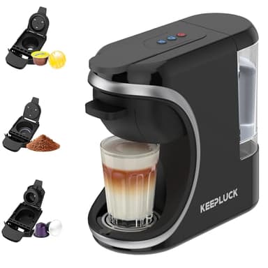 ST-551 Machine à café 3 en 1, pour Nespresso Original/pour Dolce Gusto et le café moulu, réservoir d'eau d'une capacité de 600 ml