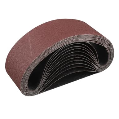 STEBRUAM Bande Abrasive 75x 533 mm,12PCS 80 grain Ensemble de Bandes Abrasives