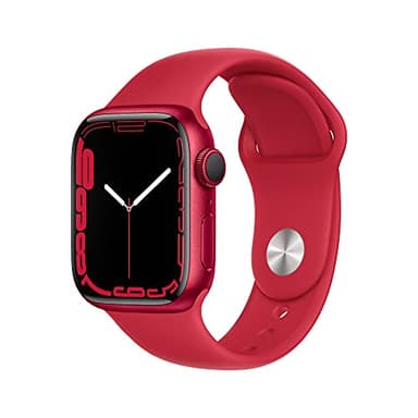Apple Watch Series 7 (GPS, 41 mm) - Boîtier en Aluminium Rouge avec Bracelet Sport Rouge (Reconditionné)