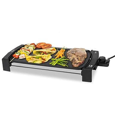 Cecotec Rôtissoire électrique Rock&Water 2000. Revêtement en pierre RockStone, thermostat réglable, lavable au lave-vaisselle, 40 X 20 (2150 W, Noir)