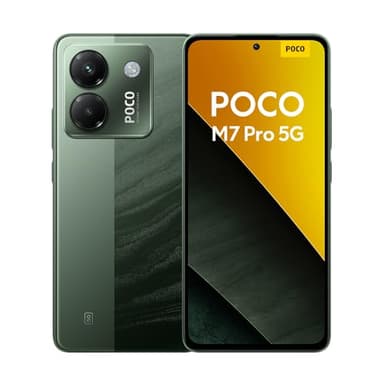 Smartphone POCO M7 Pro 5G, 12+512Go, Vert, Appareil Photo Sony 50MP avec OIS, Batterie 5110mAh, Chargeur Turbo 45W, écran AMOLED 120Hz (Aucun Adaptateur Secteur Inclus)