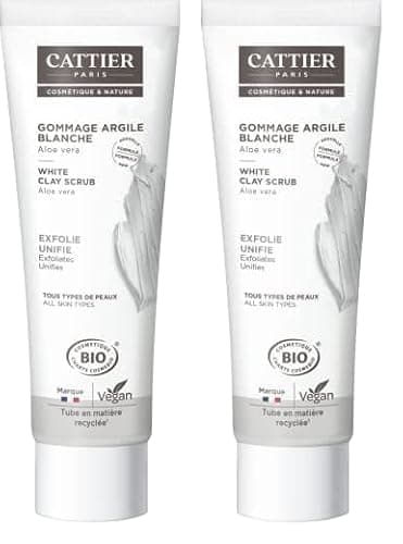CATTIER Gommage Argile Blanche - 100ml - bio (Lot de 2)