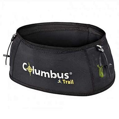 COLUMBUS Ceinture Hydratation Trail Ceinture d'hydratation S/M pour Femme ou Homme Sac Bannane Adulte Sac Rangement Ceinture Légère pour Running Sport Course Randonnée ou Voyage Run Hip Belt