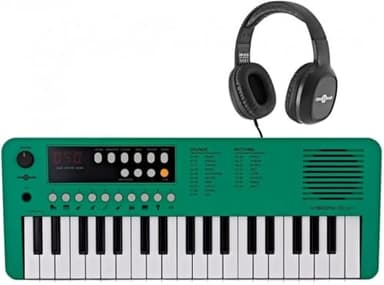 VISIONKEY-1 Mini Piano Numérique pour Enfant et Débutant - Clavier de Piano Electrique 37 Touches avec Casque USB-C