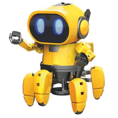 Velleman Robot éducatif Tobbie avec 2 Modes et 6 Pattes, kit STEM interactif pour Adolescents et Adultes, Jouet robotique avec lumière et Son, Fonctionne avec 4 Piles AAA