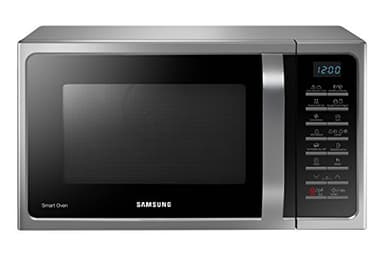 Samsung MC28H5015CS Micro-ondes Combiné, SmartOven, 900 W, Grill 1500 W, 28 L, 51,7 x 31 x 47,6 cm, Argent