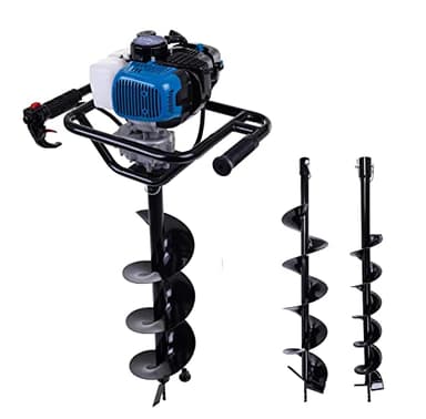 Scheppach Tarière Thermique EB2000 | Tarière de jardin | 1450W | Longueur de la tarière 800mm | Maniable avec 2 poignées | Trous de forage max. 200mm | Forets 100, 150, 200mm inclus