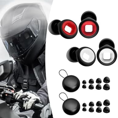 JXAXD Artvive Lot de 2 paires de bouchons d'oreilles pour moto - Silencieux - Pour dormir la nuit - 4 tailles disponibles : XS/S/M/L, D