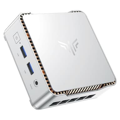 NiPoGi E2 Mini PC W-11 Pro, Ιntel Alder Lake-N97(jusqu'à 3,60 GHz), 16 Go DDR4 512 Go M.2 SSD Mini Ordinateur de Bureau, Double WiFi, HDMI, DP, Double écran 4K Tour PC avec VESA pour l'école/Bureau.
