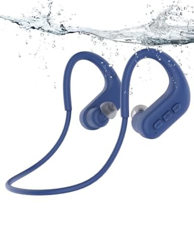 SANOTO Ecouteur Waterproof Natation, in Ear Ecouteurs Piscine Casque Conduction Osseuse IPX8 Etanche, 8G MP3 Etanche Natation, Ecouteurs sans Fil Sport pour la Course, Surf