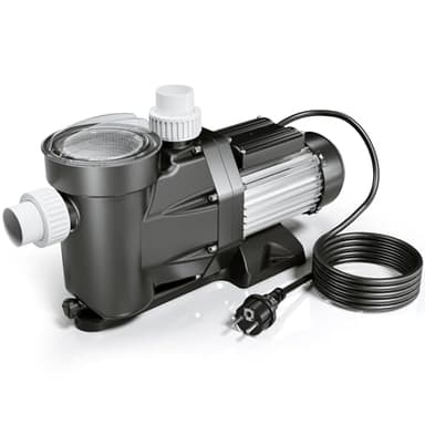 Wiltec Pompe piscine 1500 W – Débit 33600 l/h – Hauteur refoulement 18 m – Pompe de filtration et de circulation pour Filtre Eau – Pool Whirlpool Bain remous Jardin