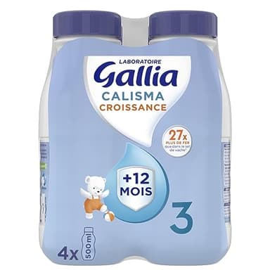 Laboratoire Gallia Calisma - Lait bébé Croissance dès 12 mois 4 x 500 ml