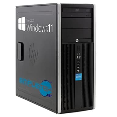 Tour PC HP 8300 CMT Windows 11 Pro – Core i5 jusqu'à 3,60 GHz 16 Go RAM SSD 240 Go | Interface série RS232 VGA DisplayPort DVD de bureau Ordinateur fixe reconditionné