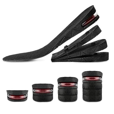 Semelle Rehaussante, Semelles de Talon d'Augmentation, Semelle Intérieure Amortissante, 3-7.5cm Hauteur Augmentation Semelles Hauteur Intérieure Surélevée Inserts de Soulève-Chaussures Unisexe