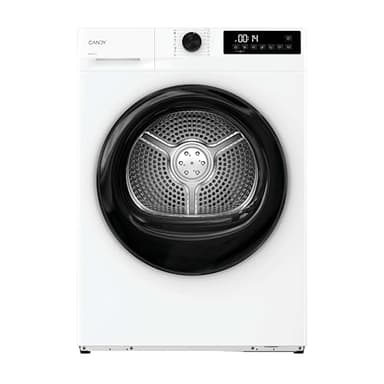 Candy ProDry 300 GDL 8N1B-S Sèche-linge 8 kg, pompe à chaleur, panneau numérique et roue, AI Smart Move, 16 cycles, 7 vitesses, tiroir de condensation, repassage facile, temps de démarrage 24h, 62 dB