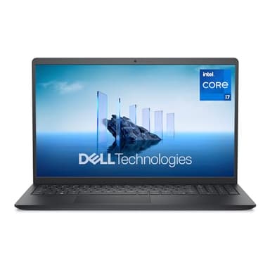 Dell 15 Ordinateur Portable DC15250 – 15,6" FHD 120Hz, Intel Core i7-1355U, Graphiques Intel UHD, 16Go RAM, 512Go SSD, Webcam HD, Windows 11 Home, Clavier AZERTY, Carbon Black