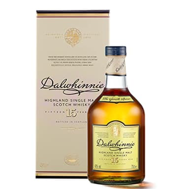 Dalwhinnie 15 Ans, Whisky Single Malt, 70cl Sous Étui