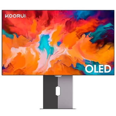 KOORUI Gaming Ecran PC OLED 27 Pouces, Moniteur 1440P 240Hz 0,03ms, Charge Type C 90W, Ecran Mince DCI P3, HDMI 2.0, DisplayPort 1.4, USB C 3.1, VESA 100 * 100mm, Noir, 27E8QK