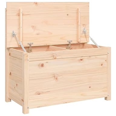 vidaXL Banc, Banc de Rangement avec Dossier, Coffre de Rangement pour Entrée, Meuble de Salon Salle de Séjour, Moderne, Bois de Pin Massif