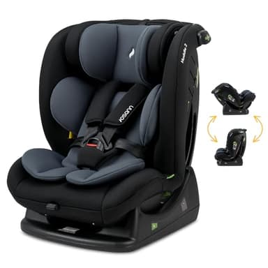 OSANN - Siège auto bébé/enfant Huddle 2 i-Size - 40-150 cm - 0 à 12 ans - Groupe 1/2/3 Noir, Hauteur 15 positions, Harnais 5 poins, Ceinture 3 points, Dos/face à la route)
