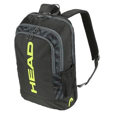 HEAD Base Backpack Sac à Dos pour Le Tennis, Noir/Jaune, 17 L