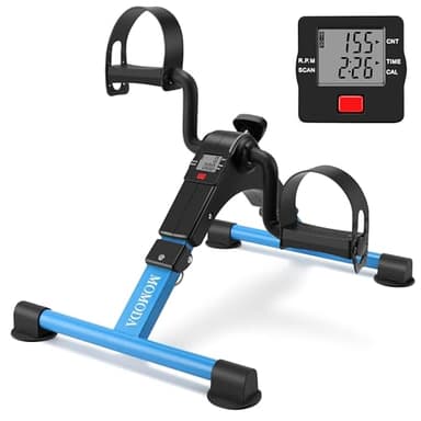 Mini vélo d'appartement pour Les Jambes et Les Bras - Pédalier Pliable avec écran LCD pour la Maison et Le Bureau