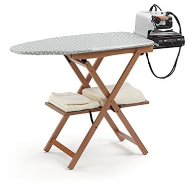 Arredamenti Italia AR_IT- 622 ASTIR Planche à Repasser Pliable, Non réglable en Hauteur, Hêtre Massif Couleur Cerise 135 x 45 x h87 cm
