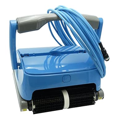 EDENEA Orca 300 - Robot Piscine Electrique - Nettoyage Fond + Paroi + Ligne d'eau - Autonome - Compatible Tout Revêtement - Double Panier De Filtration Accessible par Le Dessus