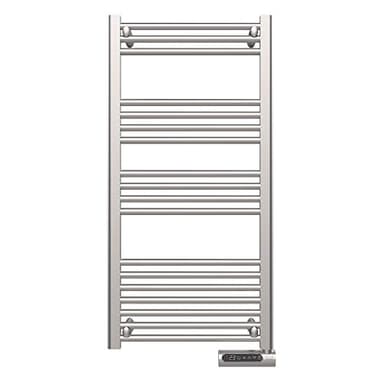 Cecotec Radiateur Sèche-Serviette Électrique Basse Consommation ReadyWarm 9200 Smart Towel Acier 750 W, Affichage LED, Commande Tactile, Minuterie, 3 Modes de Fonctionnement, 2 Systèmes de Sécurité
