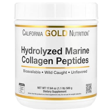 Peptides de collagène marin hydrolysés, non aromatisés, 500 g, California Gold Nutrition