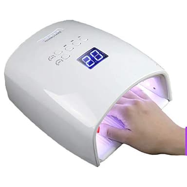 LED Nail lampe rechargeable, sans fil gel léger, 48W sans fil Gel Nail Lampe Uv LED Nail photopolymérisation Sèche-ongles pour ongles gel avec écran LCD