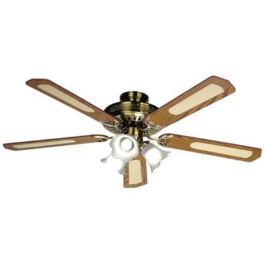 Farelek Baleares Ventilateur de plafond 132 cm Brun