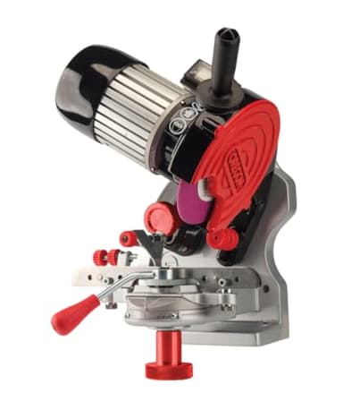OREGON Affûteuse Semi-Professionnelle 230 Volts, Affûteuse de Chaîne de Tronçonneuse Universelle (410-230), Grey, Black, Red