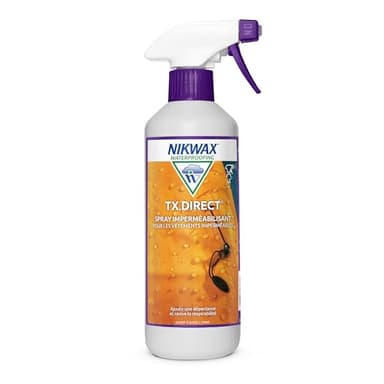 Imperméabilisant spray Nikwax TX.DIRECT, Spray imperméabilisant puissant pour les vêtements d'extérieur, restaure le traitement imperméable des vestes et vêtements de pluie