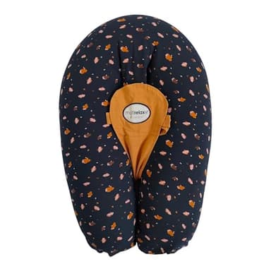 Candide - Coussin De Grossesse et d'allaitement Multifonctions 3 en 1 Multirelax, Breveté, Transat Bébé, Déhoussable, Fabriqué en France, 78x44cm (Jersey Fleurs)