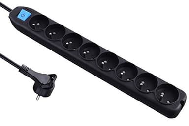 Electraline 32055 Bloc Multiprise 8 Prises avec interrupteur - câble 1,5 m