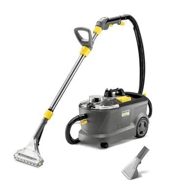 Kärcher Aspirateur Eau et poussière Puzzi 10/1, pour Tissus d'ameublement et Surfaces Textiles, réservoir d'eau Propre : 10 l, Volume de pulvérisation : 1 l/Min, rendement surfacique : 20-25 m2/h