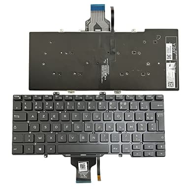 Gintai Clavier Français Azerty pour Dell Latitude 7400 7410 5400 5401 5410 5411 3400 VTHGH 0VTHGH Keyboard Backlit Laptop