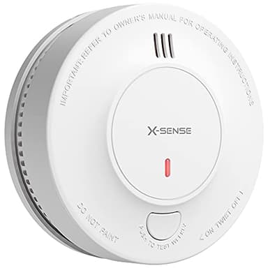 X-Sense Détecteur de Fumée Amélioré Batterie de 10 Ans, Alarme Incendie avec Capteur Photoélectrique, Alarme Incendie Conforme à la Norme EN14604, SD2J0AX, Lot de 1