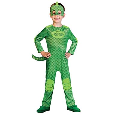 Amscan - PJMASQUES GLUGLU-Gekko - Deguisement - Mixte Enfant - Vert - 3-4 ans, 9902956