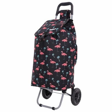 Hoppa 57L Chariot De Magasinage Léger, Résistant Et Pliable pour Un Rangement Facile avec 1 Ans De Garantie